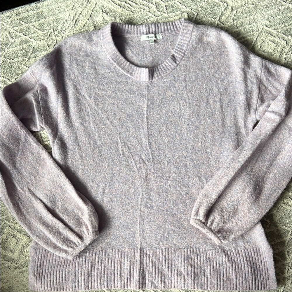Madewell Lavender Crew Neck Sweater